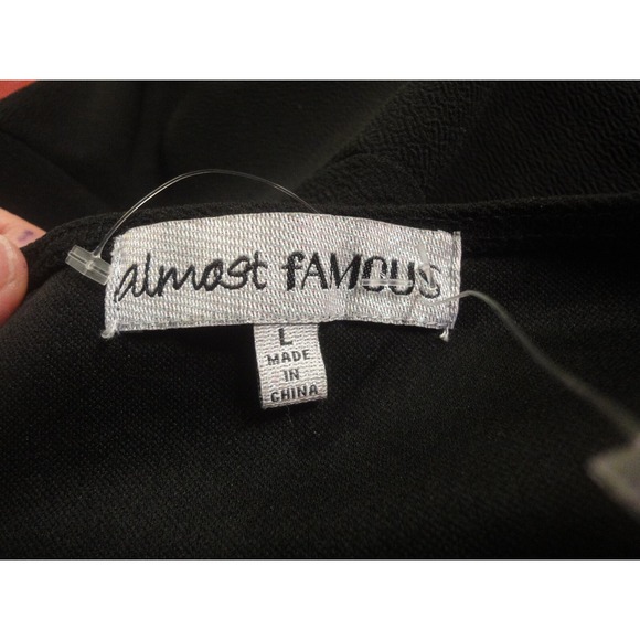 Almost famous womens L sequin tank style black dress NWT - Picture 8 of 9